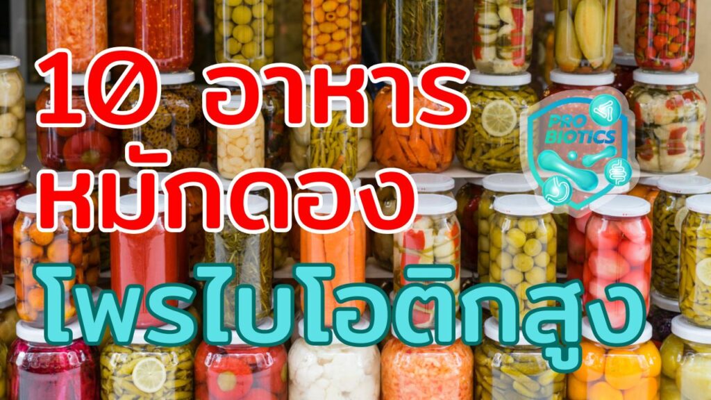 10 อาหารหมักดองที่มีโพรไบโอติกสูง