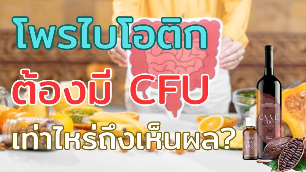 โพรไบโอติกต้องมี CFU เท่าไหร่ถึงเห็นผล?